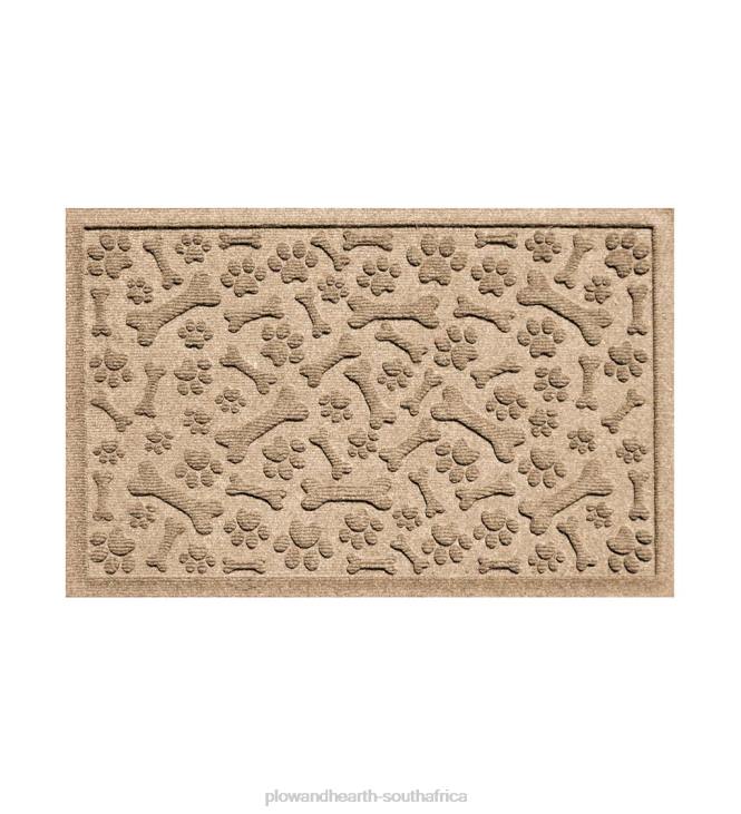 Yard & Garden Plow & Hearth Waterhog Paws and Bones Doormat NFLB1036