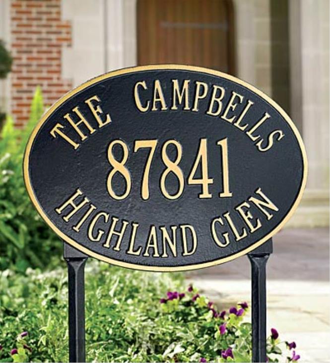 Yard & Garden Plow & Hearth Address Plaques NFLB716