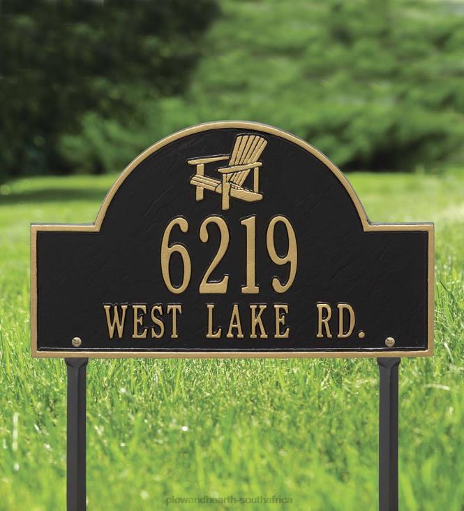 Yard & Garden Plow & Hearth Adirondack Lawn Plaque - BLACK NFLB713