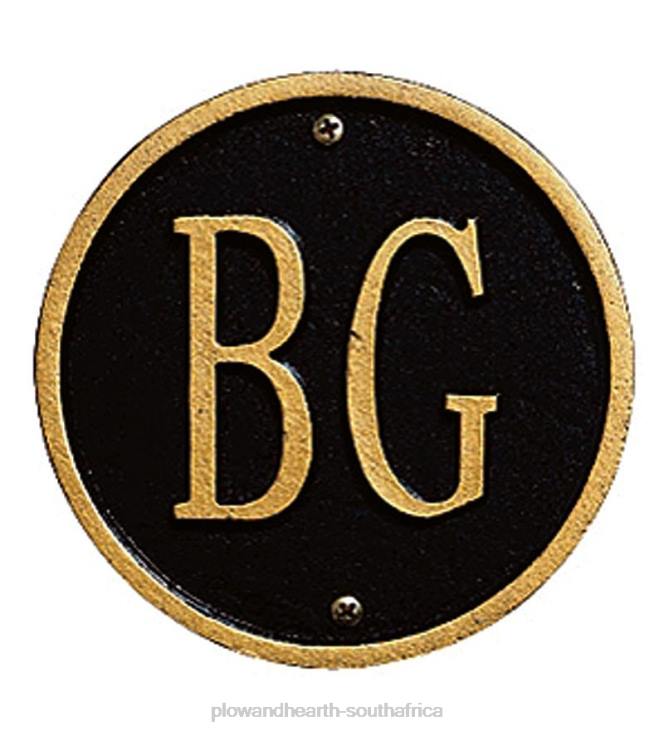 Yard & Garden Plow & Hearth Made In America Beaded Cast Aluminum Wall Or Lawn Address Plaque NFLB703