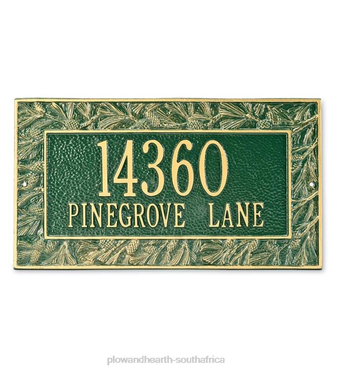 Yard & Garden Plow & Hearth Pine Cone Plaques For Wall And Lawn NFLB712