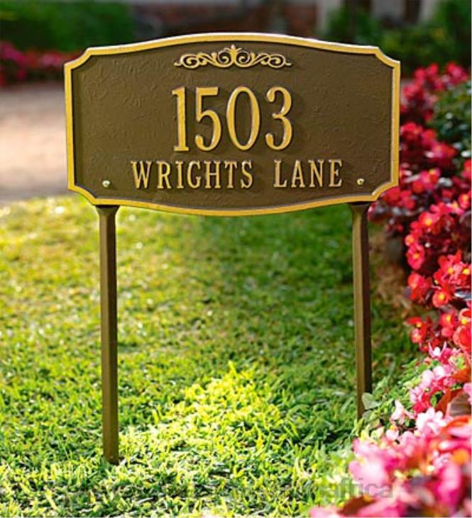 Yard & Garden Plow & Hearth Scarborough Address Plaques NFLB708