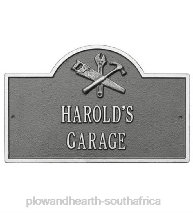 Yard & Garden Plow & Hearth Workshop Arch Personalized Plaque - Black/Gold NFLB722