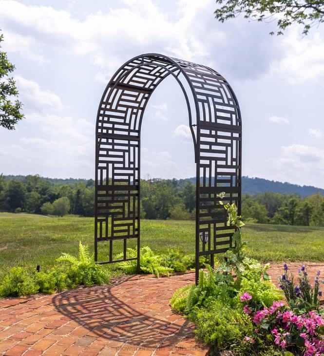 Yard & Garden Plow & Hearth Geometric Arch Arbor NFLB665