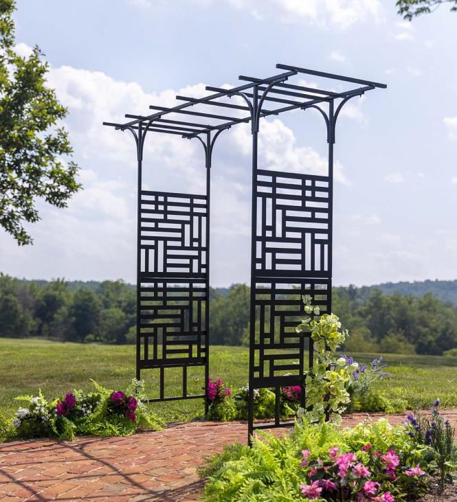 Yard & Garden Plow & Hearth Geometric Pagoda Arbor NFLB664