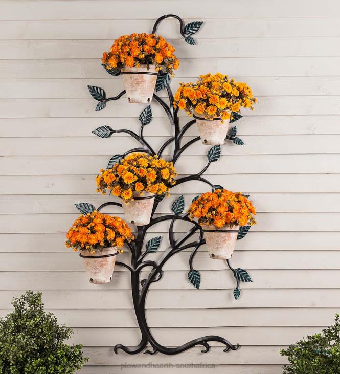 Yard & Garden Plow & Hearth Hanging Tree Trellis with Pot Holders NFLB656
