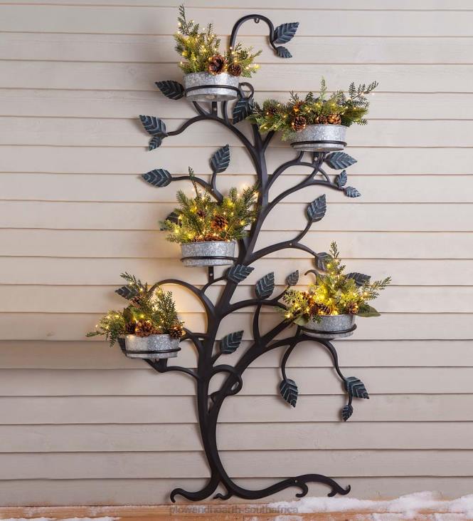 Yard & Garden Plow & Hearth Hanging Tree Trellis with Pot Holders NFLB656