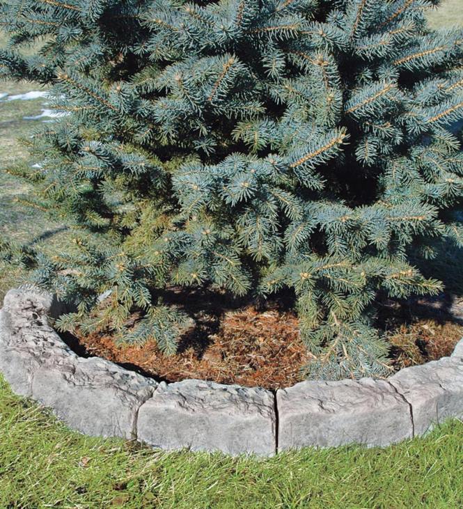 Yard & Garden Plow & Hearth Mock Rock Block Edging Kit - Sienna NFLB732