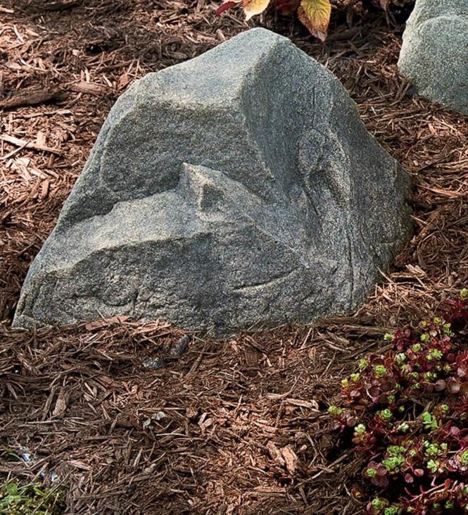 Yard & Garden Plow & Hearth Small Mock Rock - Brown NFLB729