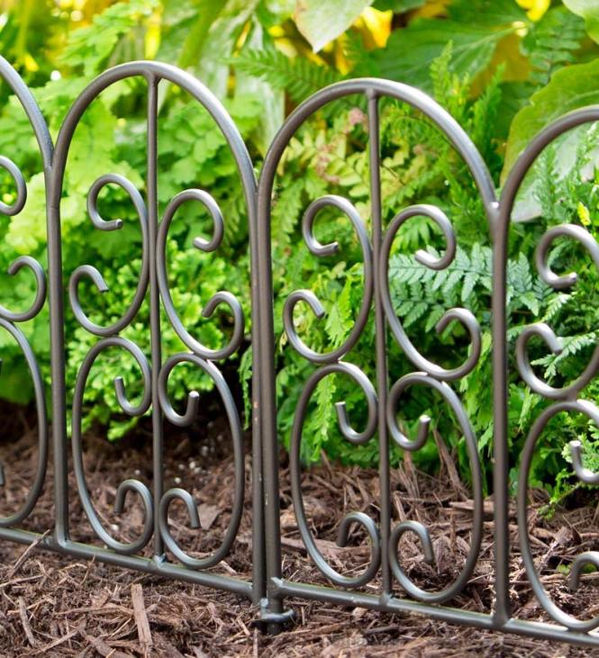 Yard & Garden Plow & Hearth Montebello Wrought Iron Garden Edging NFLB668