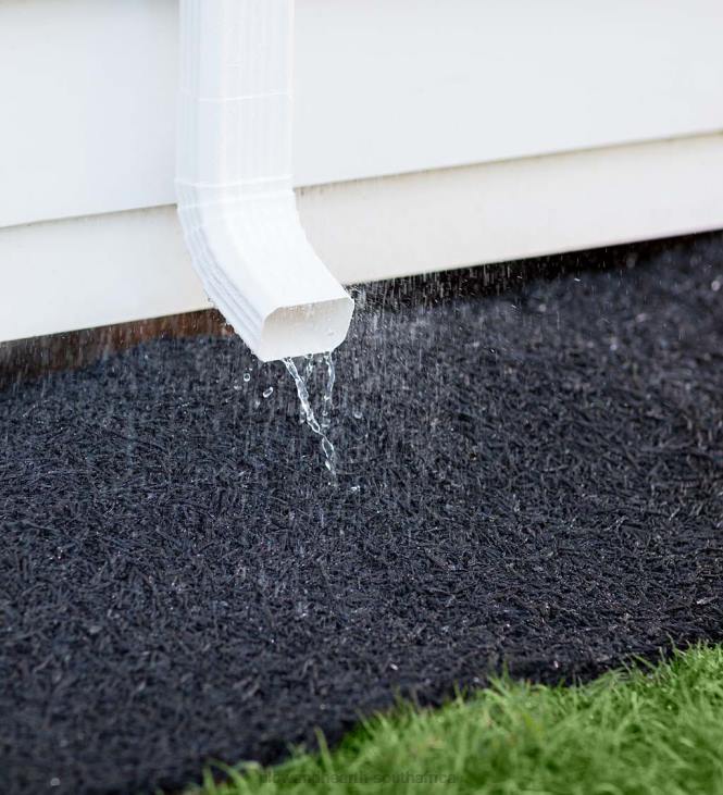 Yard & Garden Plow & Hearth Permanent Mulch Recycled Rubber Pathway NFLB667