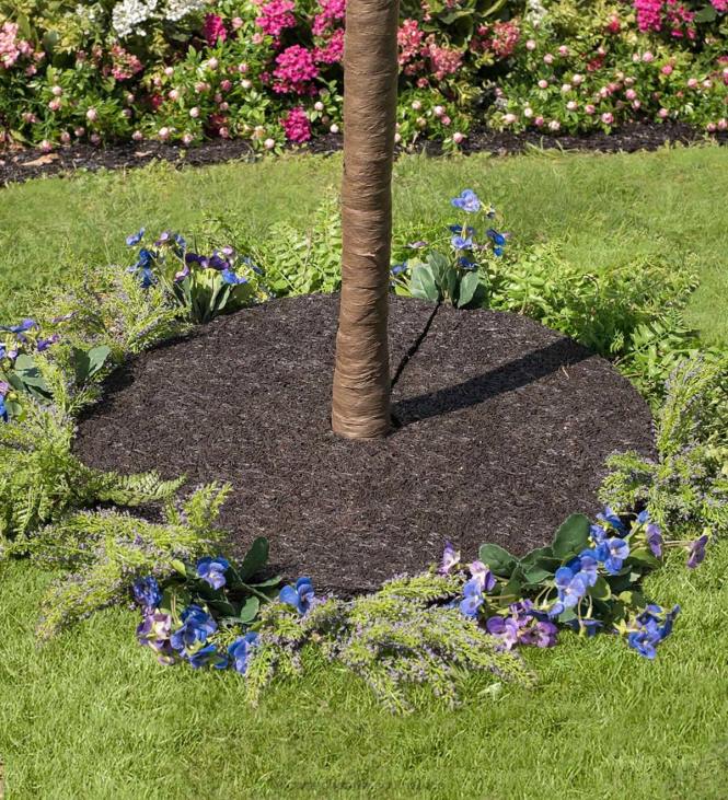 Yard & Garden Plow & Hearth Permanent Mulch Recycled Rubber Tree Ring, 24dia. NFLB674