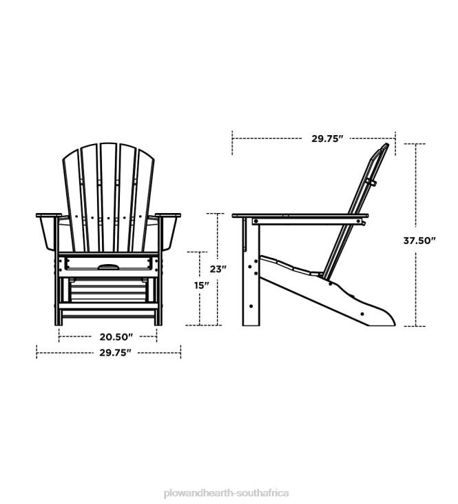 Yard & Garden Plow & Hearth POLYWOOD Adirondack Furniture NFLB679