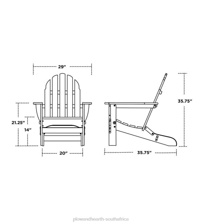 Yard & Garden Plow & Hearth Poly-Wood Adirondack Furniture NFLB677