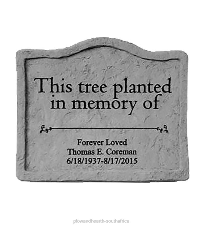 Yard & Garden Plow & Hearth Personalized This Tree Memorial Garden Stone NFLB698