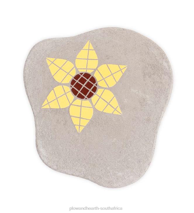 Yard & Garden Plow & Hearth Mosaic Stepping Stone - Yellow NFLB691