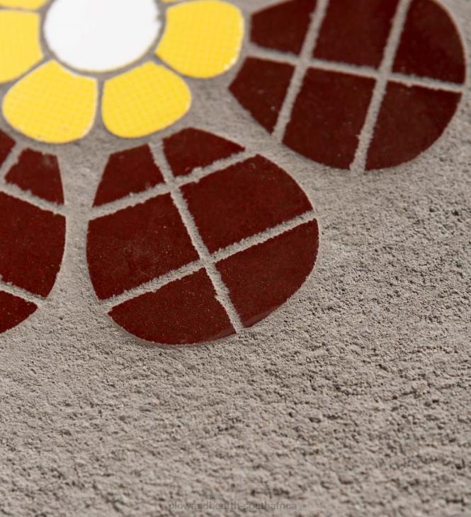 Yard & Garden Plow & Hearth Mosaic Stepping Stone - Yellow NFLB691