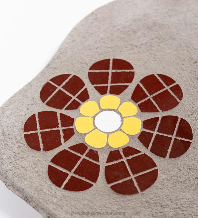 Yard & Garden Plow & Hearth Mosaic Stepping Stone - Yellow NFLB691